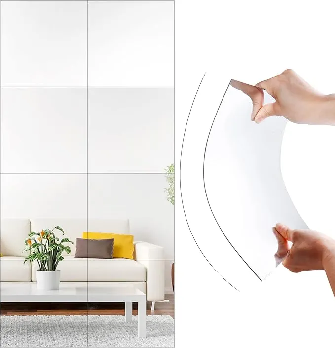 Flexible Acrylic Mirror Wall Stickers for Home Decoration